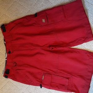 Urban Pipeline red cargo shorts size16